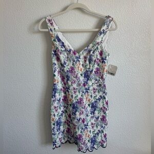 Altard state V-Neck floral midi length Dress